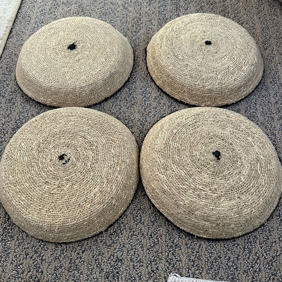 Unbranded rope basket style plate holders decor set of 4 - Picture 3 of 3